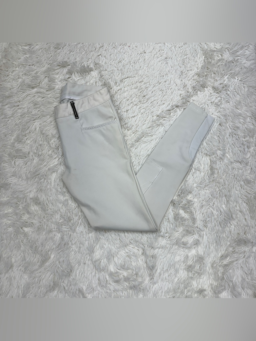 Women’s Size 24R (EU34) White Dada Sport Knee Patch Horseback Riding Breeches